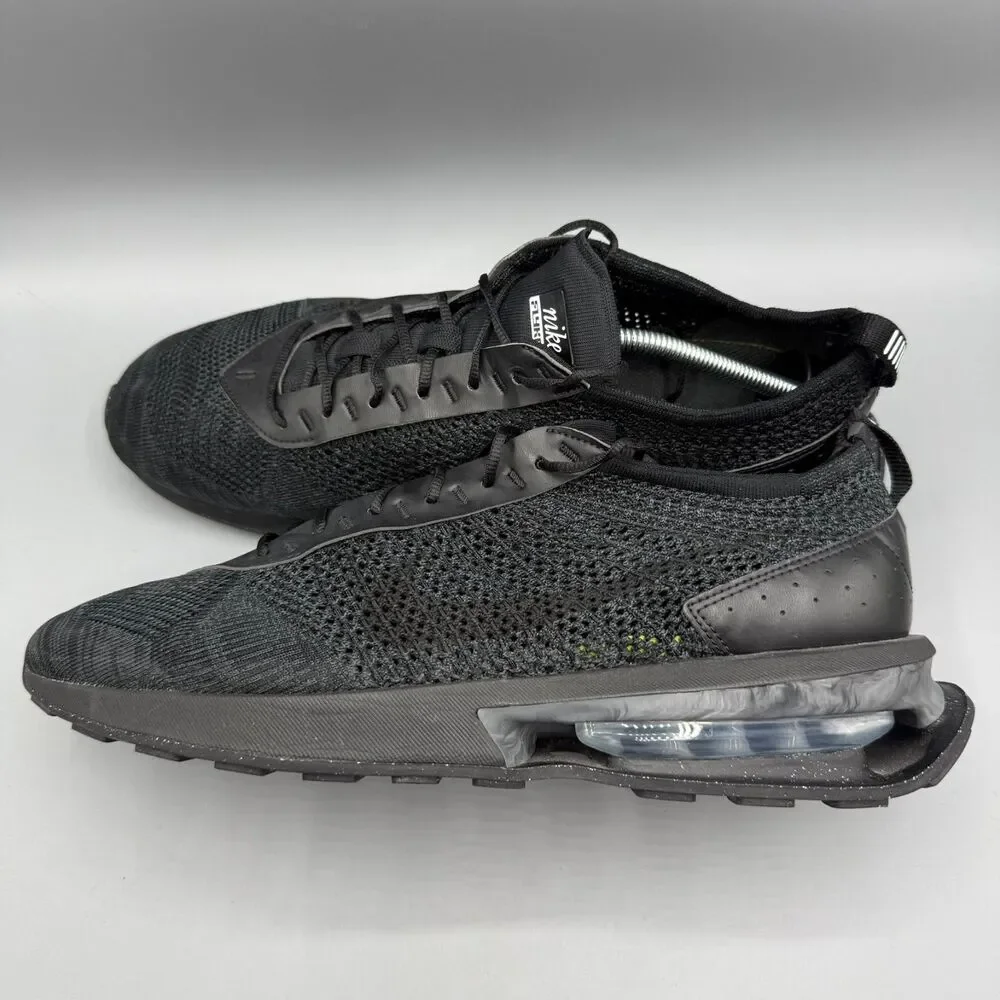 Nike Air Max Flyknit Racer Mens Black Running Sneakers Shoes Size 13